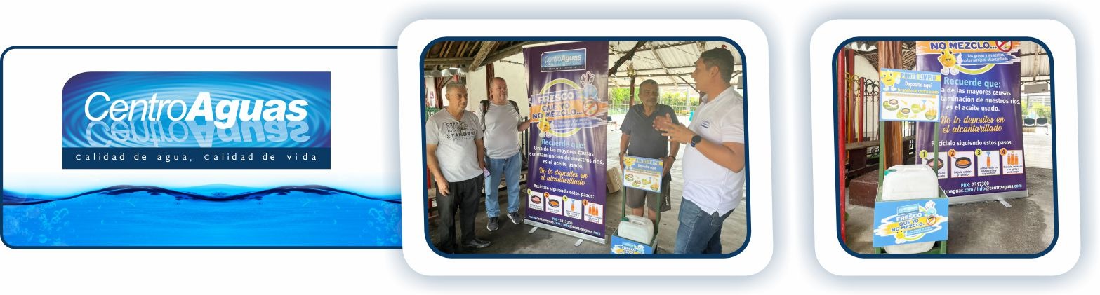 Diseños con dos imágenes de líderes recibiendo el punto limpio