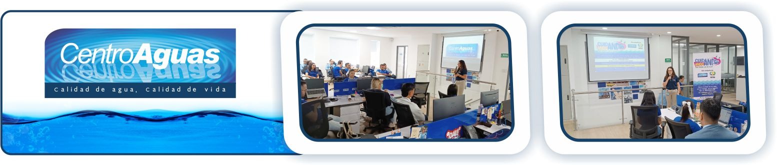 Dos imágenes de la capacitación en SUPERGIROS 