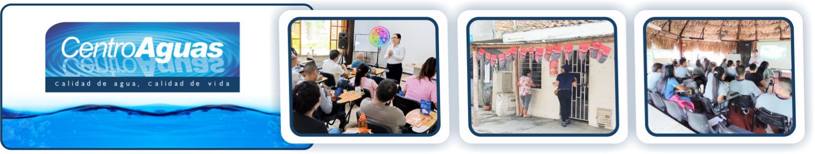 Jornadas de capacitación a usuarios Diseño con tres imágenes de las jornadas de capacitación a usuarios