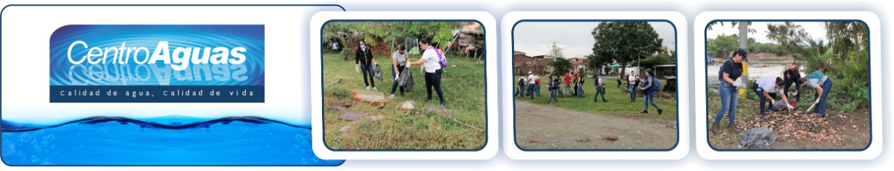 Diseño con tres fotografías del personal realizando limpieza 