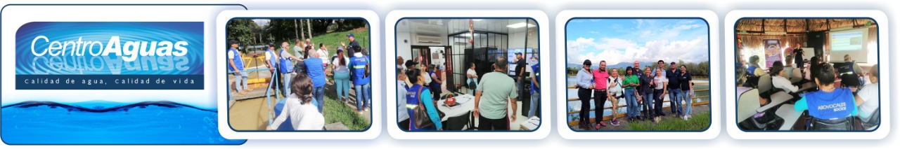 Diseño con cuatro imágenes de la visita de los líderes comunales 