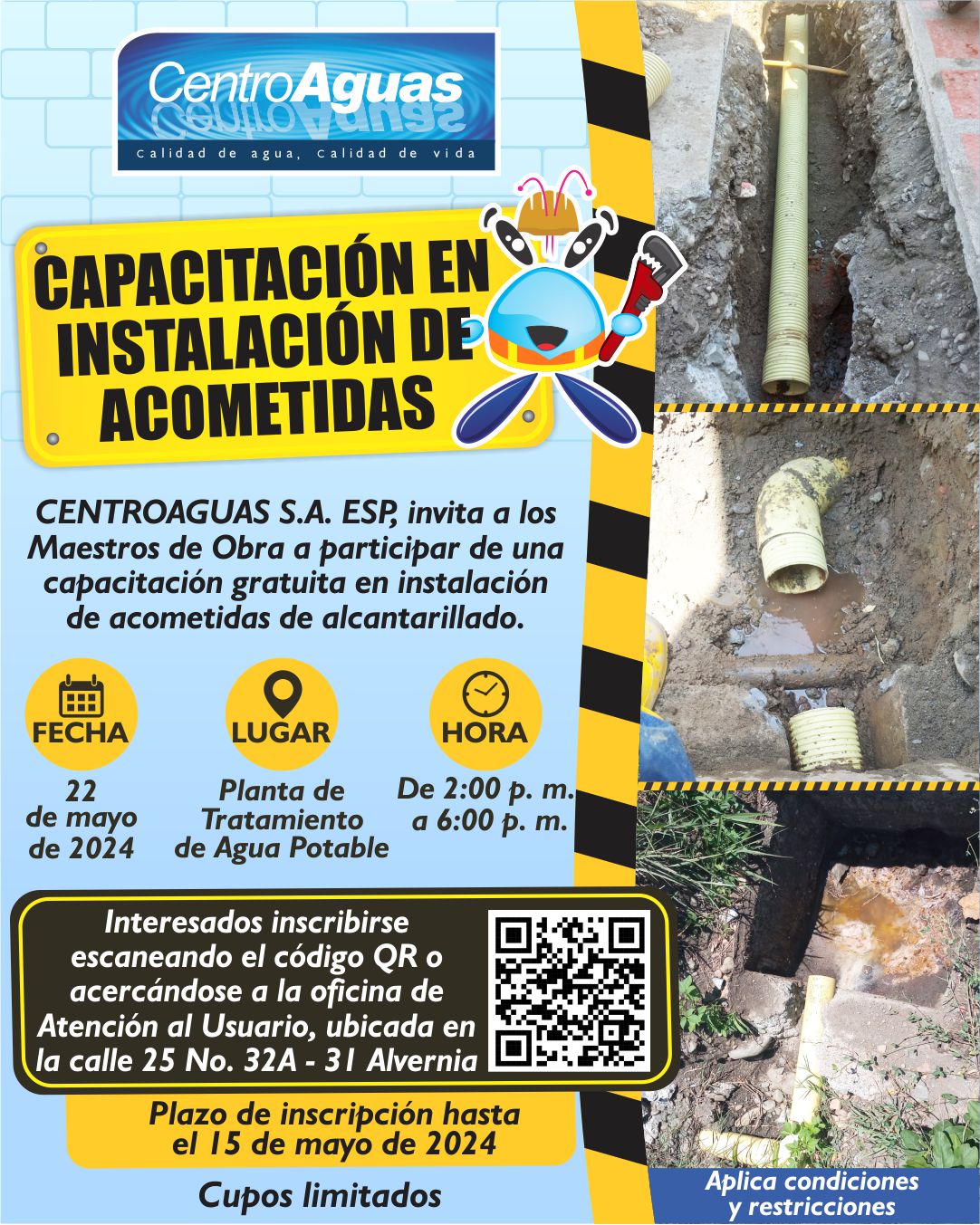 Imagen referente a la invitación a los maestros de obras a una capacitación