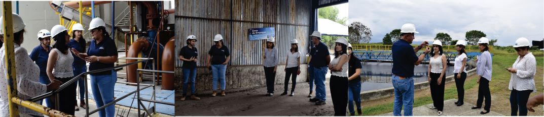 Imagen representativa de personas recorriendo la Planta de Tratamiento de Agua Residual