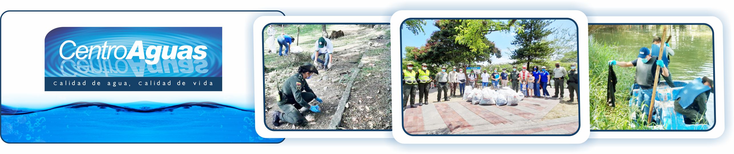 personal de CENTROAGUAS, apoyando la limpieza en el lago Chilicote, por el Día de la Conservación del Suelo Imagen representa al personal de CENTROAGUAS, apoyando la limpieza en el lago Chilicote, por el Día de la Conservación del Suelo