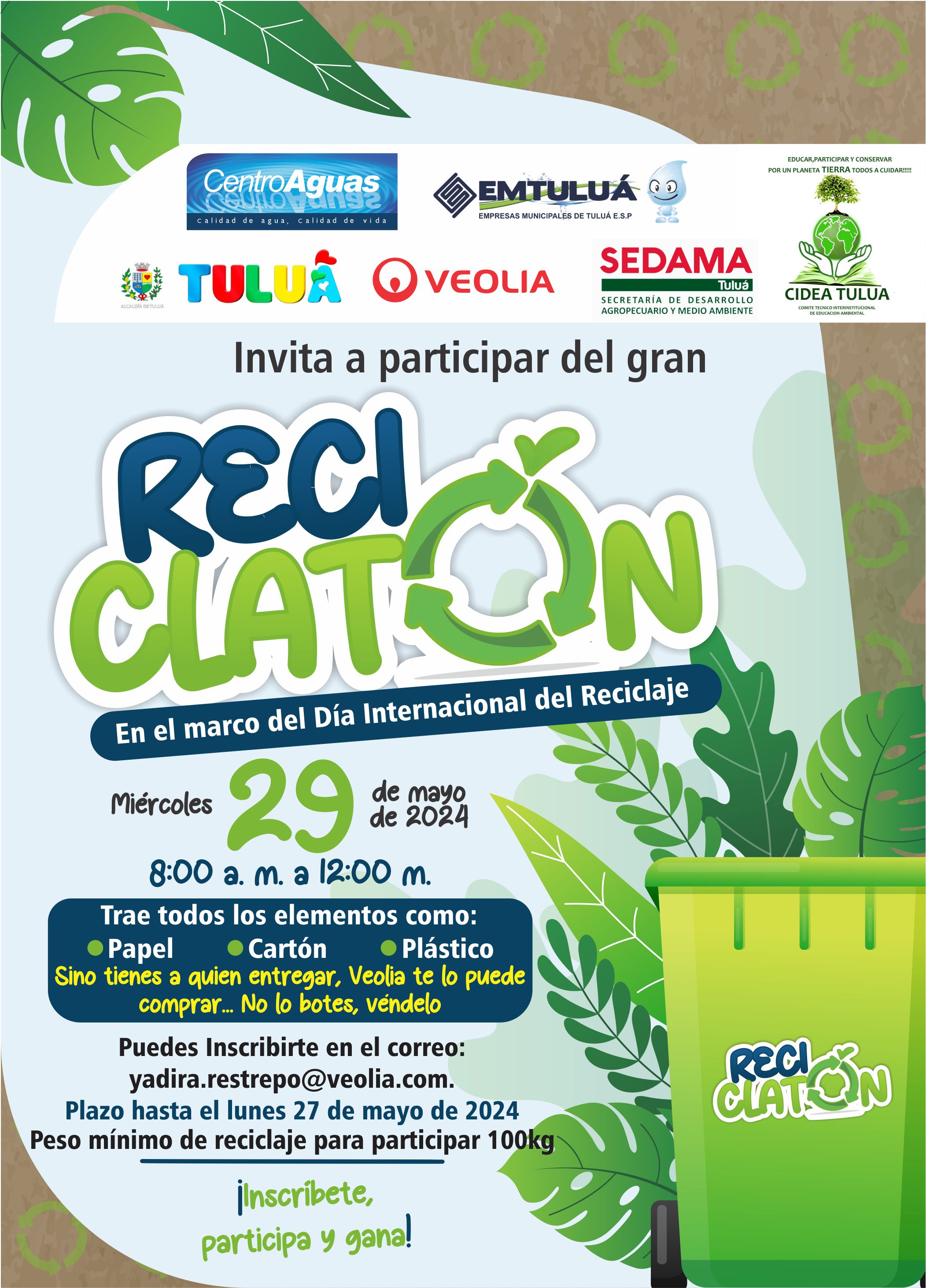 imagen invitando a Participar del Gran Reciclatón 