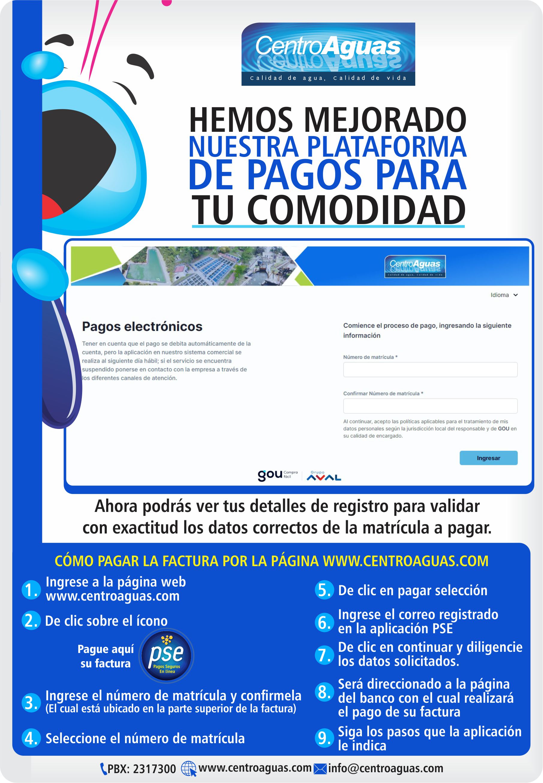 Hemos mejorado nuestra plataforma de pagos para tu comodidad