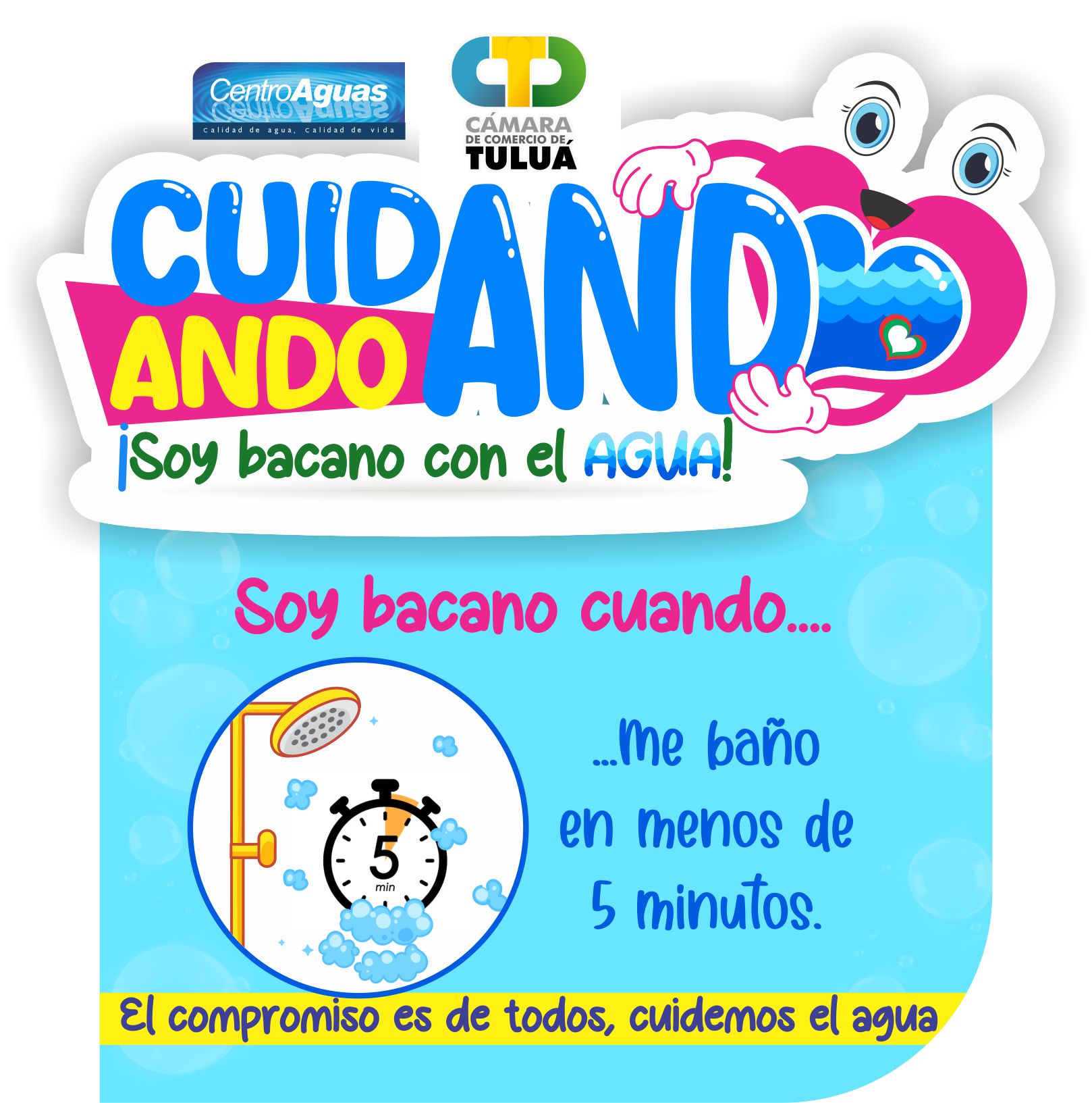 Imagen invita a cuidar el agua