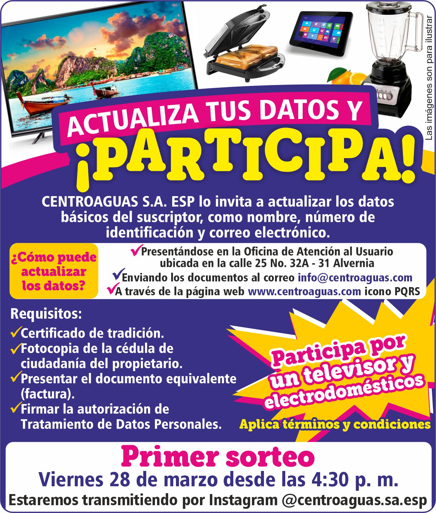 Llega el primer sorteo de actualización de datos