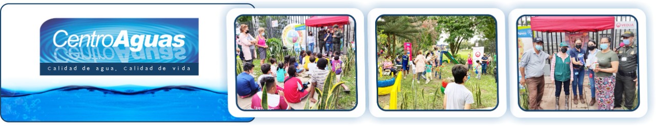 Diseño con tres fotografías de la entrega del parque 