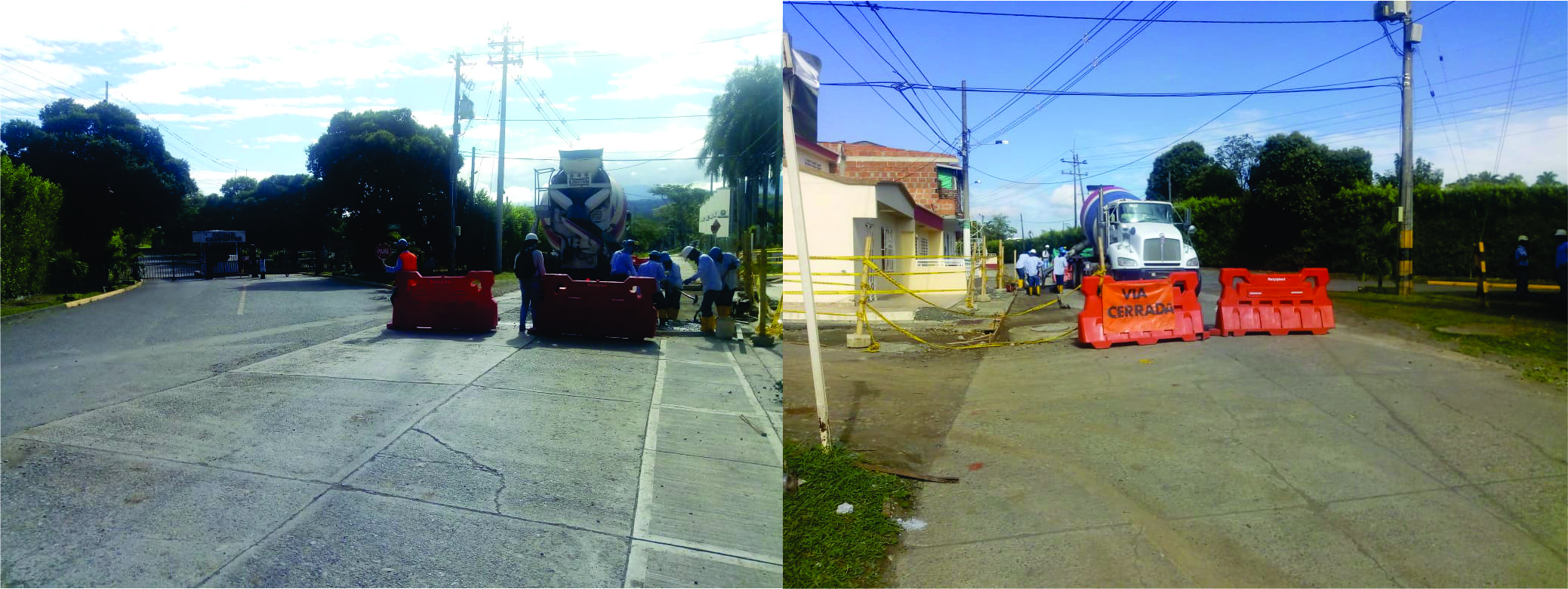 Imagen representativa del cierre de la vía que conduce al Picacho