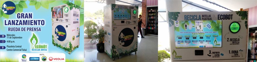 Ecobot en el Centro Comercial Tuluá Diseño del ecobot en el Centro Comercial Tuluá