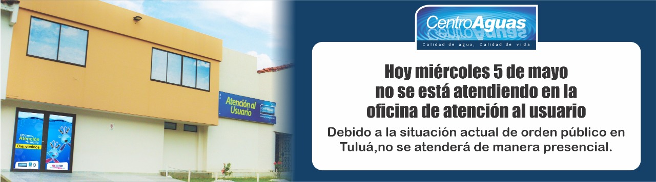 Imagen representativa informando a la comunidad que no se atenderá en la oficina de Atención al Usuario 