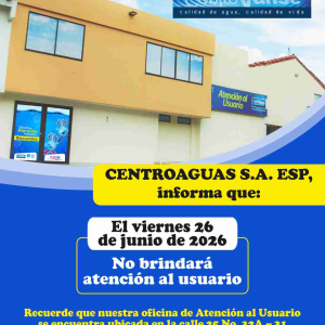 Jornada de atención viernes 26 de junio de 2026
